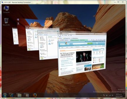 Превключването между Windows приложения в Windows 7 (приложение) Превключване между прозорци приложения в Windows 7