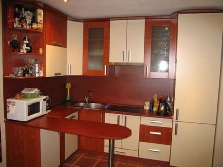 Примери за кухни (60 снимки) как да се правят ремонти и дизайн на интериора на малък кухненски съоръжения