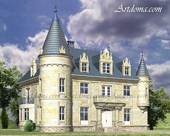 Проекти брави, заключване на вила, къща в стил замък, проекти на замъка къщи, апартаменти дизайн в стила на