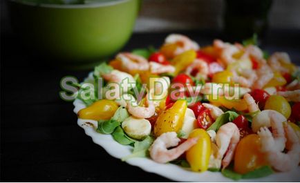 Салата с скариди и домати - намерете нискокалорична рецепта със снимки и видео