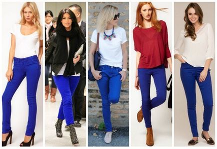 От какво да се носят сини панталони дамски 35 снимки от снимка