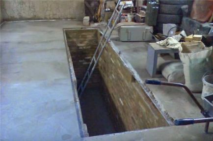 Инспекция яма в гараж с размер ръцете си, хидроизолация, изграждане на фото-отчет
