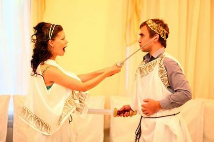 Сватба в гръцките снимките стил и идеи за сватба сценарий