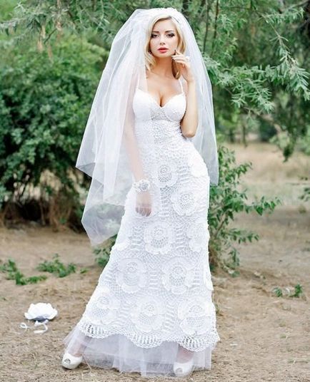 Сватбени рокли, плетене на една кука най-добрите снимки и модела (45 снимки)