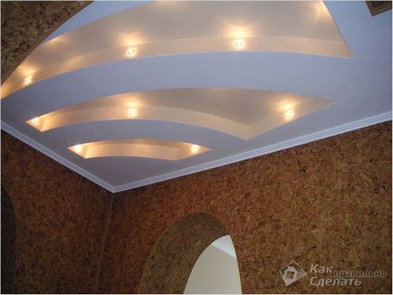 LED осветление таван с ръцете си - как да се направи осветление на тавана