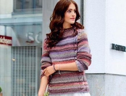 Пуловер 2017 (130 снимки), който е модерен и красив, есен-зима, търговска марка, как да се прибират, оранжево