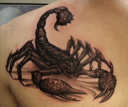 Татуировка - Scorpion значение на момичета, момчета и - зона