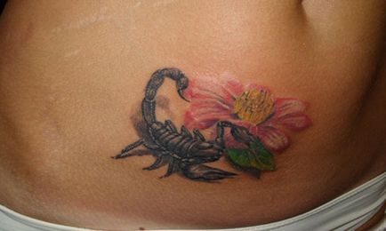 Татуировка - Scorpion значение на момичета, момчета и - зона