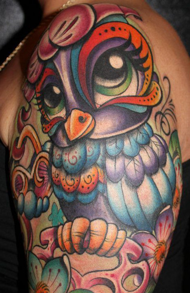 Owl татуировка - което означава, татуировка скици и снимки