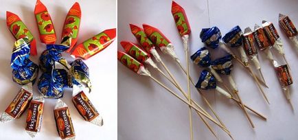 Topiary бонбони майсторски клас със собствените си ръце, стъпка по стъпка снимки на бонбони, от Рафаело, от Chupa