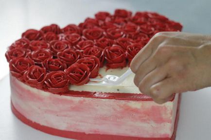 Торта с рози