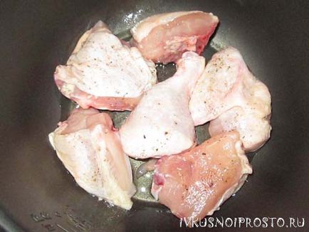 Задушени пилешки в multivarka - стъпка по стъпка рецепта със снимки, и вкусни и лесни