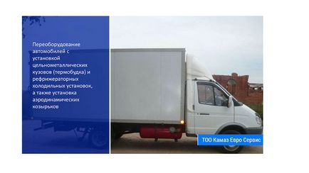 Монтаж на termobudki шаси в документи на автомобили kazahstanepereoborudovanie