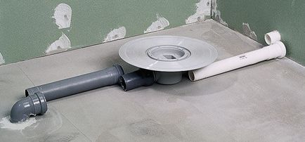 Устройството вграден душ плочки в банята или тоалетната