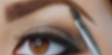 Вечерен грим на очите в нюанси на кафявото - шоколад цвят грим (снимка)