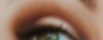 Вечерен грим на очите в нюанси на кафявото - шоколад цвят грим (снимка)