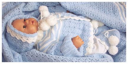 Памучни бебешки костюми за бебета - избор на прежда за кърмачета, урок за начинаещи