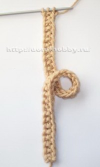 Плетене на една кука за плетене и кабели