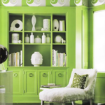 Зелен, зелен интериор и комбинацията си, lookcolor
