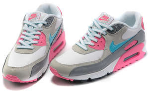 Жените airmaksy от Nike - ярко розово и бяло маратонки (снимки)