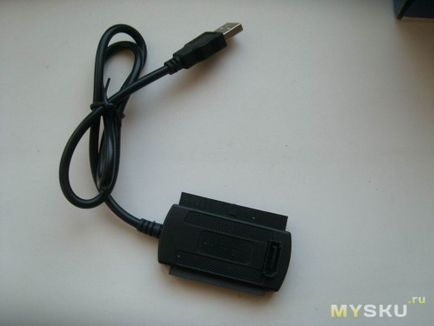 Адаптер, за да свържете идни и SATA устройства чрез USB-порт на магазина