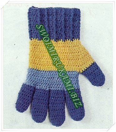 Основен курс за начинаещи как да плетене на една кука ръкавици, блог Галина Shpak