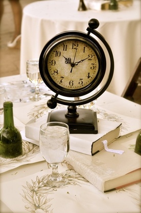Часовникът в декора на сватбата - съвети и снимки