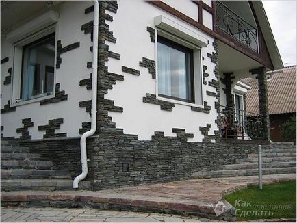 фасада oblitsevat на къщата - изборът изправена снимков материал