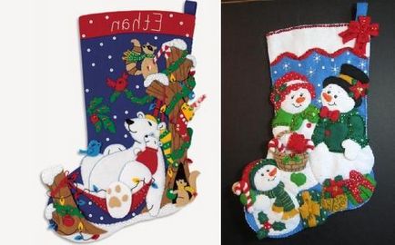 Чорапи и ботуши за подаръци за новата година