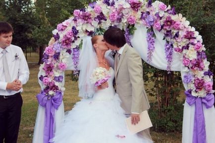 Чувствен сватба лилаво