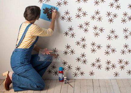 Декоративни боядисване на стените с ръцете си различни техники на приложение боя (снимки, видео)