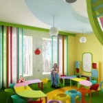 Дизайн група в стените на детската градина в проекта на помещения, като се вземат предвид детските дейности