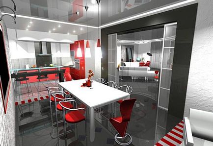 трапезария с кухненски бокс дизайн снимка оформление, дизайн на мебели, столове, трапезария комбинират в едно