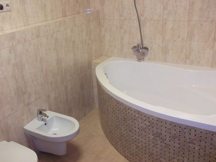 Дизайнът на банята е много малка по размер