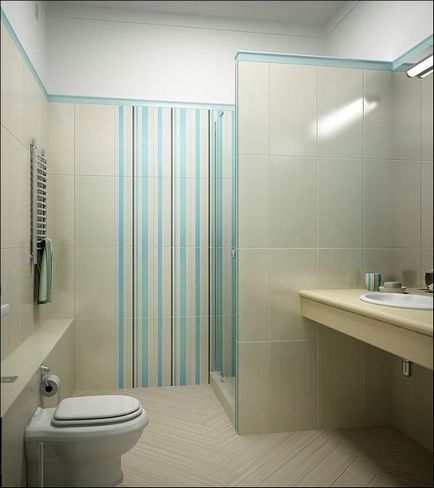 Дизайнът на банята е много малка по размер
