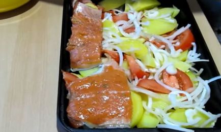 Печена пъстърва фурната (фурна минути Печете) Пъстърва печен в пещ