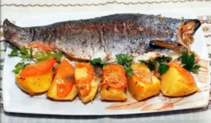 Пъстърва печен в пещ (печени) Пъстърва печен в пещ