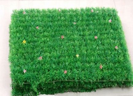 Изкуствени видове трева на покритие, композиция, начини за организиране на снимка