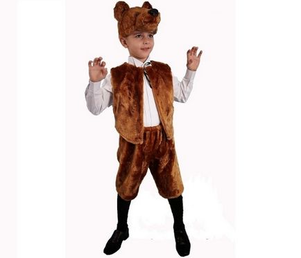 Осъществяване на мечка носия за момче с ръце в подробности, с