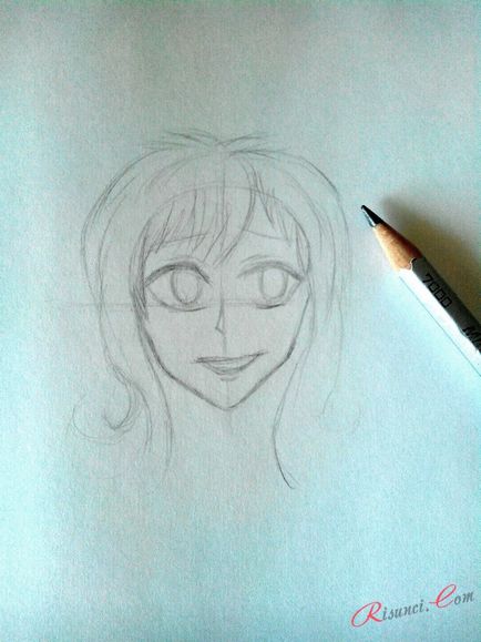 Как да се направи аниме момиче, рисунки с молив в етапа