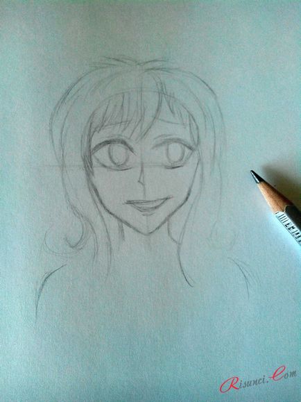 Как да се направи аниме момиче, рисунки с молив в етапа