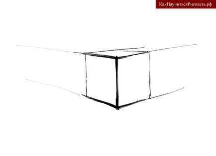 Как да нарисувате куб на етапи