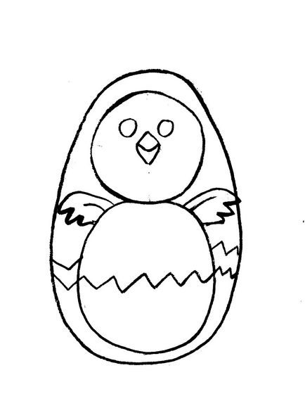 Как да се направи пиле - майсторски класове - детски рисунки на