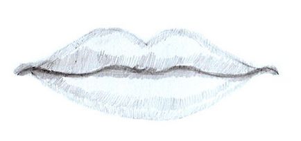 Как да се научите да рисувате устни, молив за устни етапи на тираж