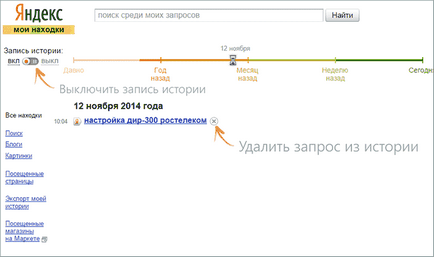 Как да изчистите историята на търсенето в Yandex