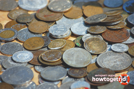 Как да се почисти стари монети у дома