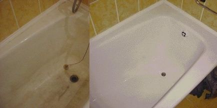 Как да се почисти вана с жълт плака и как да се чисти от измие хронична варовик