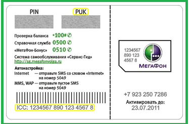 Как да отключите SIM картата на мегафон за телефон, модем