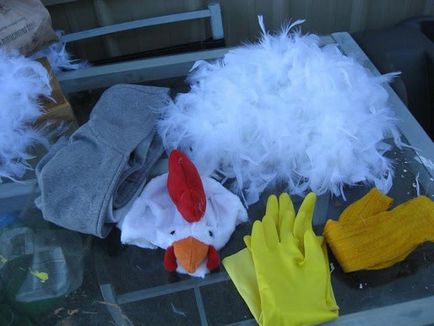 Как да си направим пиле костюм с ръцете си