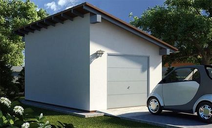 Как да си направите покрива на гаража с ръцете си, как да се изгради фронтон покрив, примерите в снимката